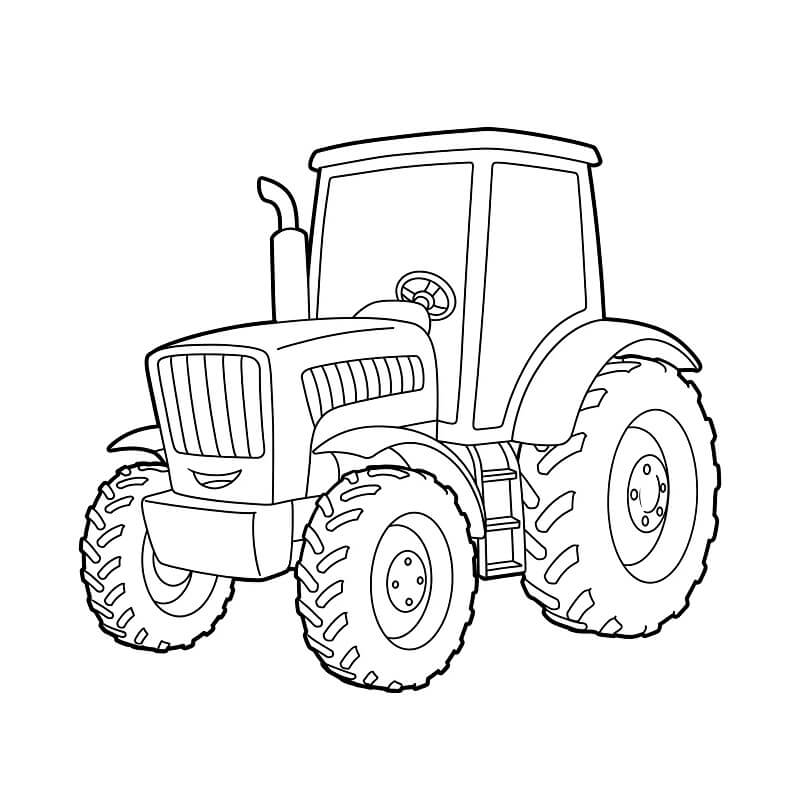 Afdrukbare tractor afbeelding