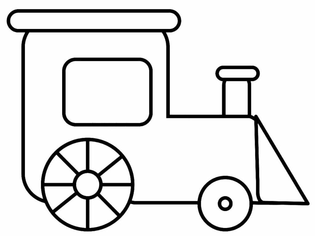 Afdrukbare trein afbeelding