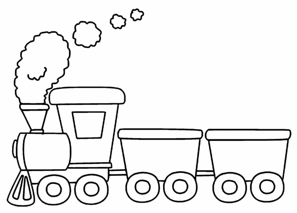 Afdrukbare trein gratis