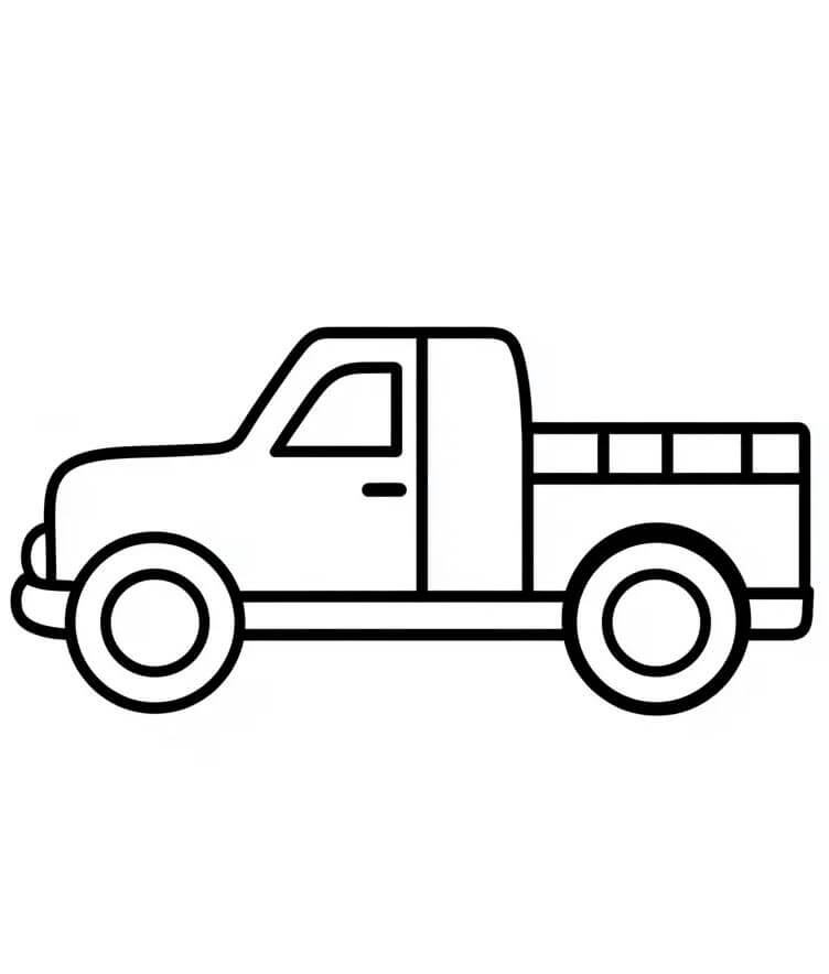 Afdrukbare vrachtwagen afbeelding