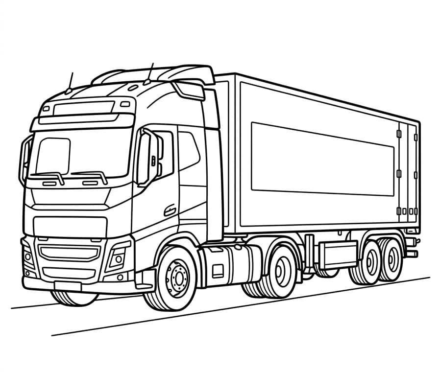 Afdrukbare vrachtwagen