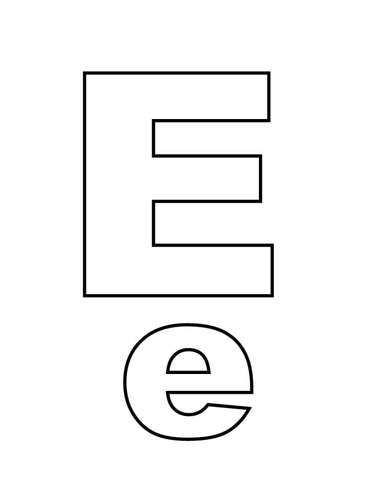 Alfabetletter E