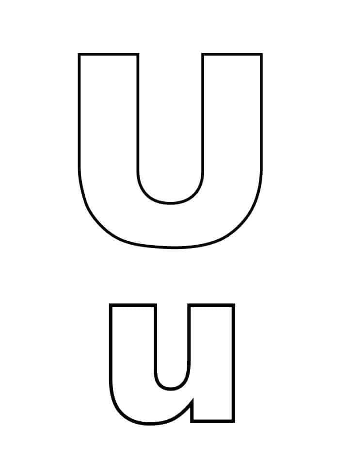 Alfabetletter U