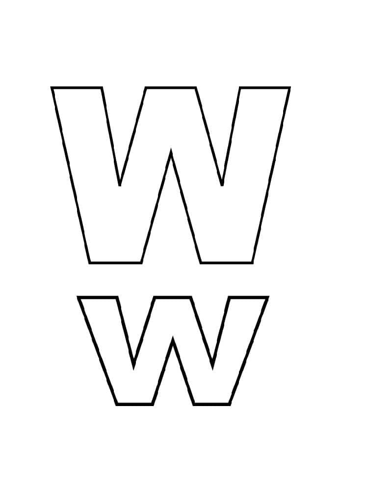 Alfabetletter W