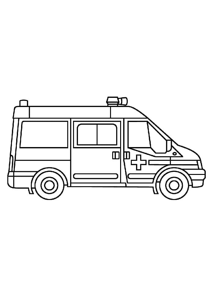 Ambulance afdrukbare afbeelding