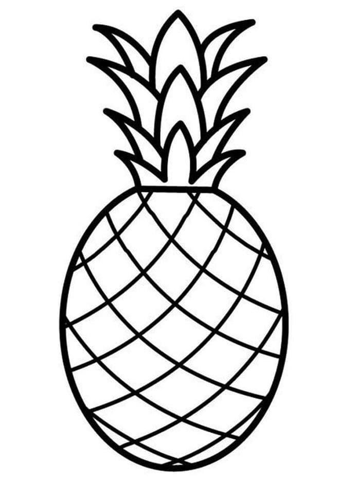 Ananas gratis te printen