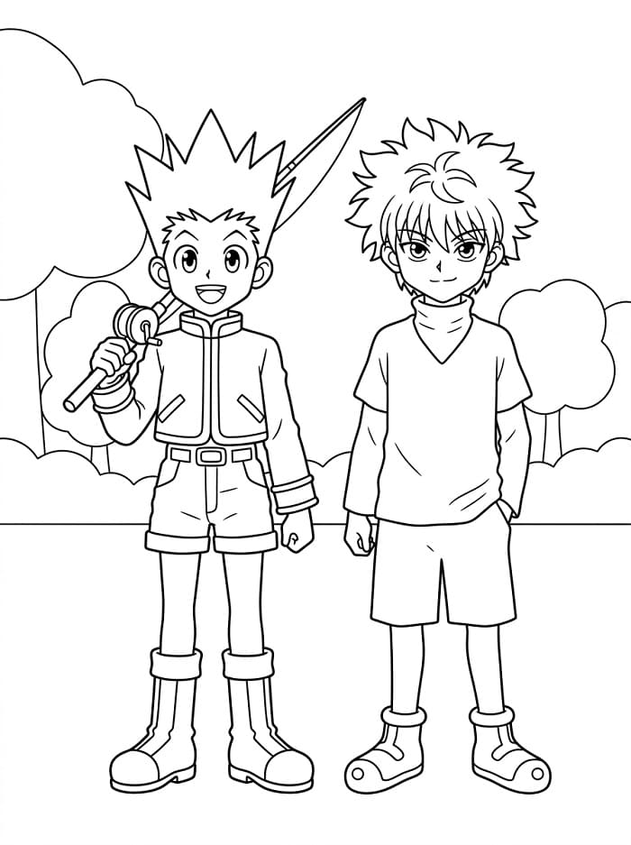 Hunter x Hunter kleurplaat