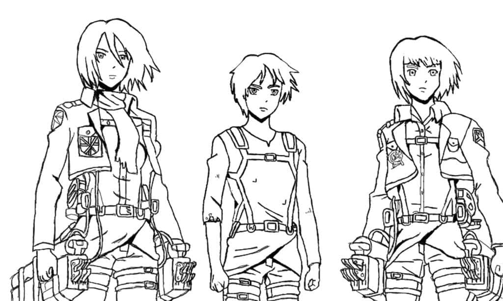 Attack on Titan om te Printen