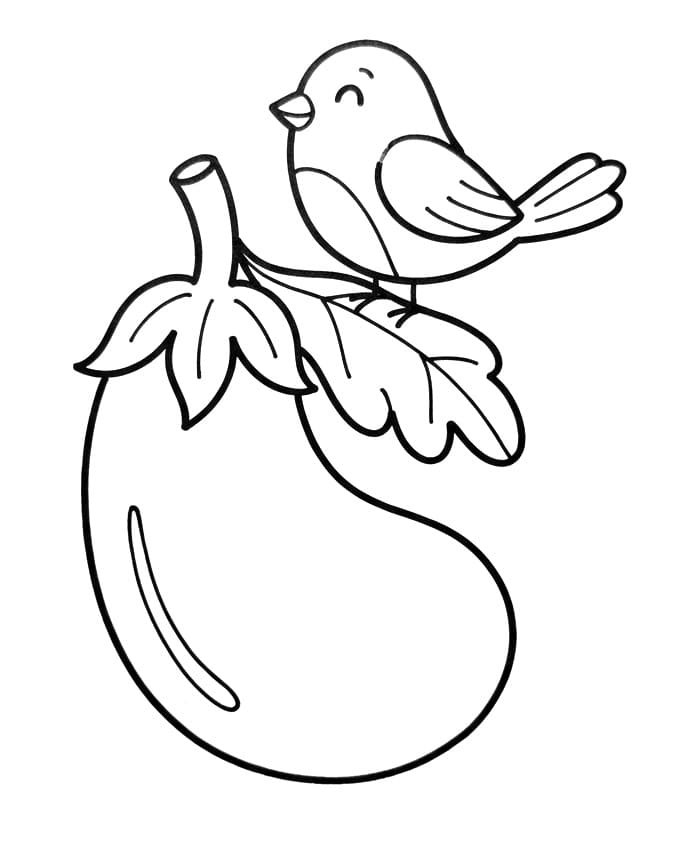 Aubergine om af te drukken