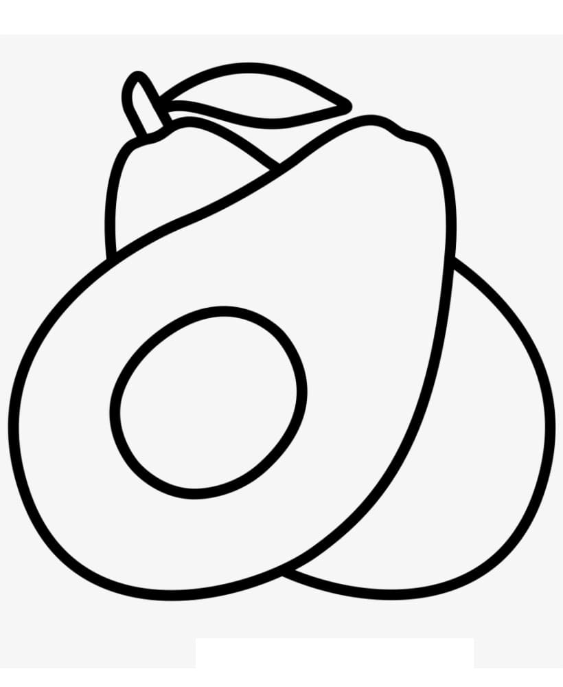 Avocado om te printen