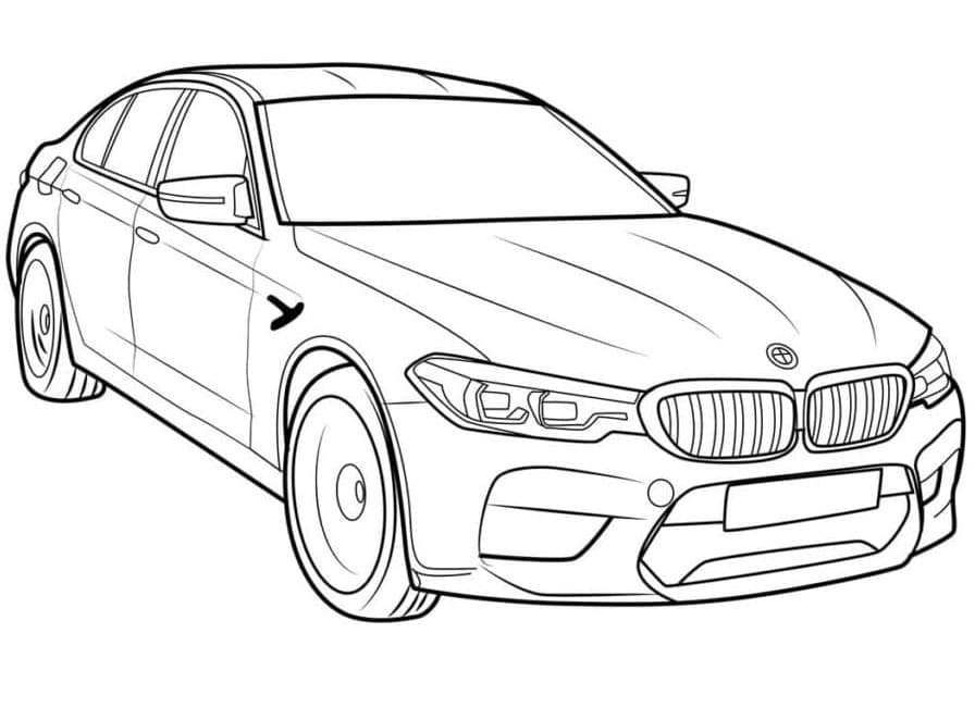 BMW afbeelding kleurplaat