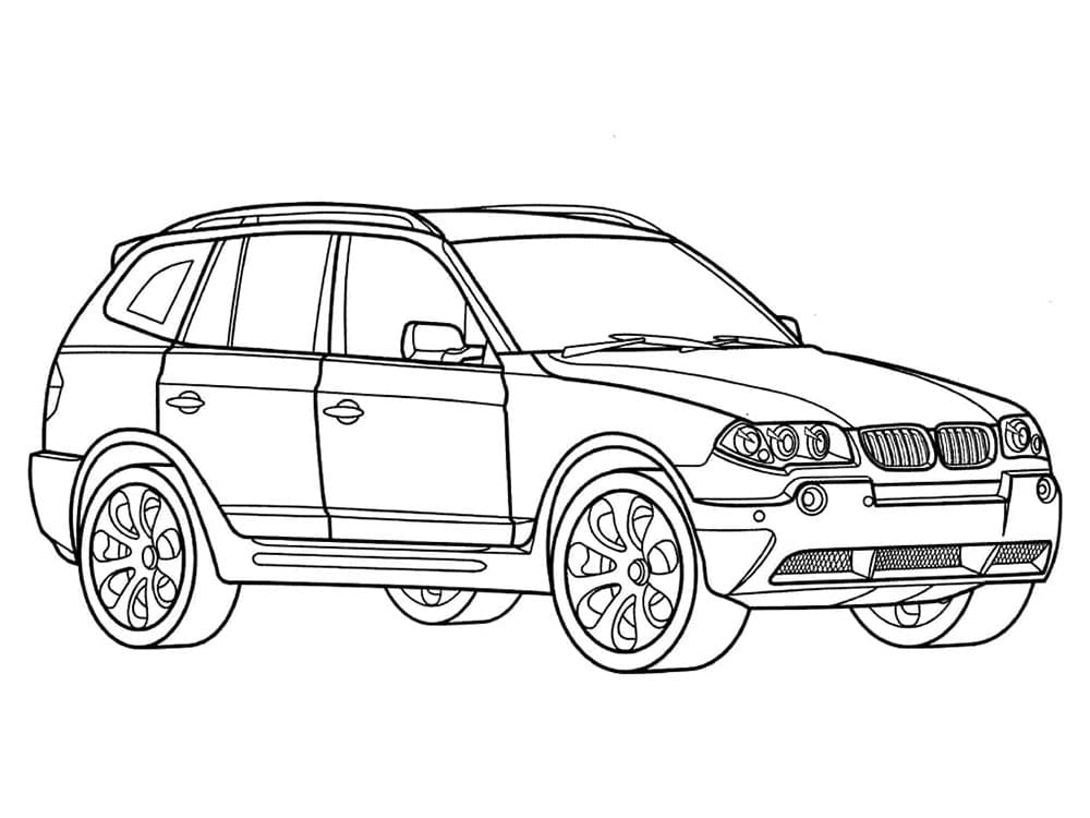BMW afdrukbaar kleurplaat