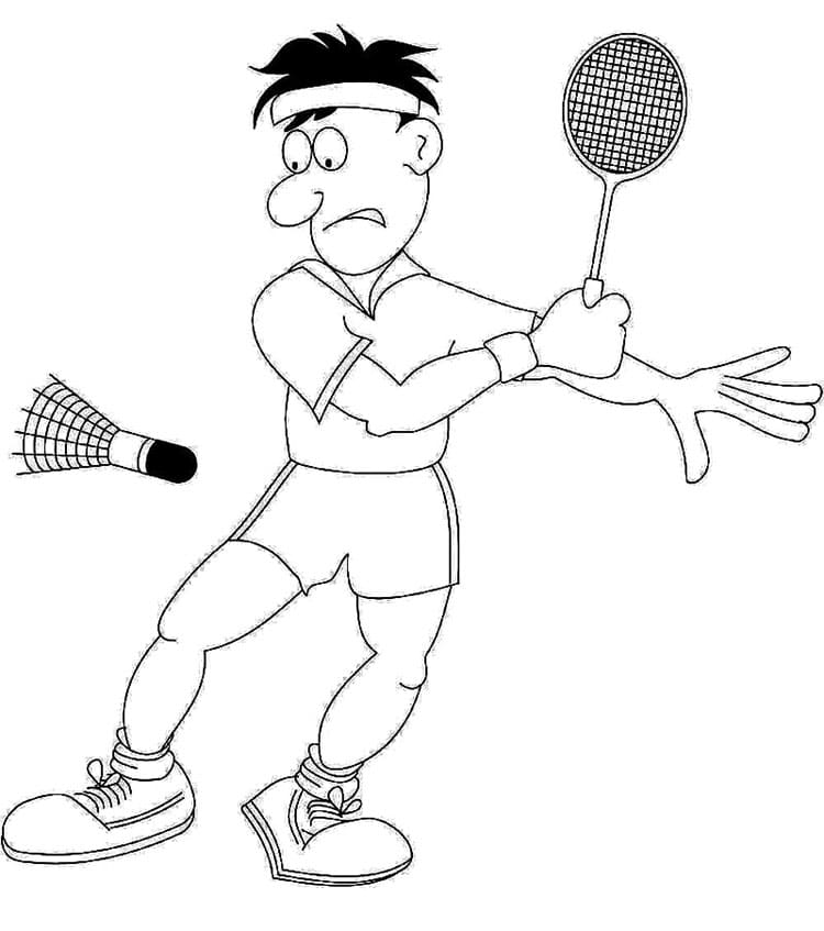Badminton Gratis Afdrukbaar