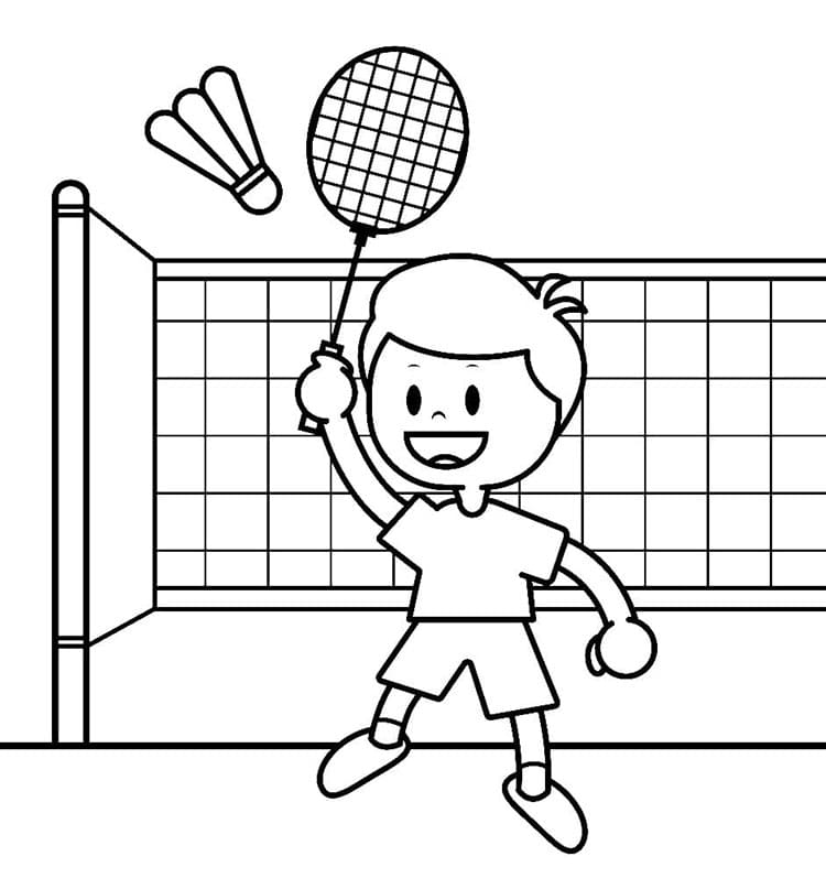 Badminton om te Printen