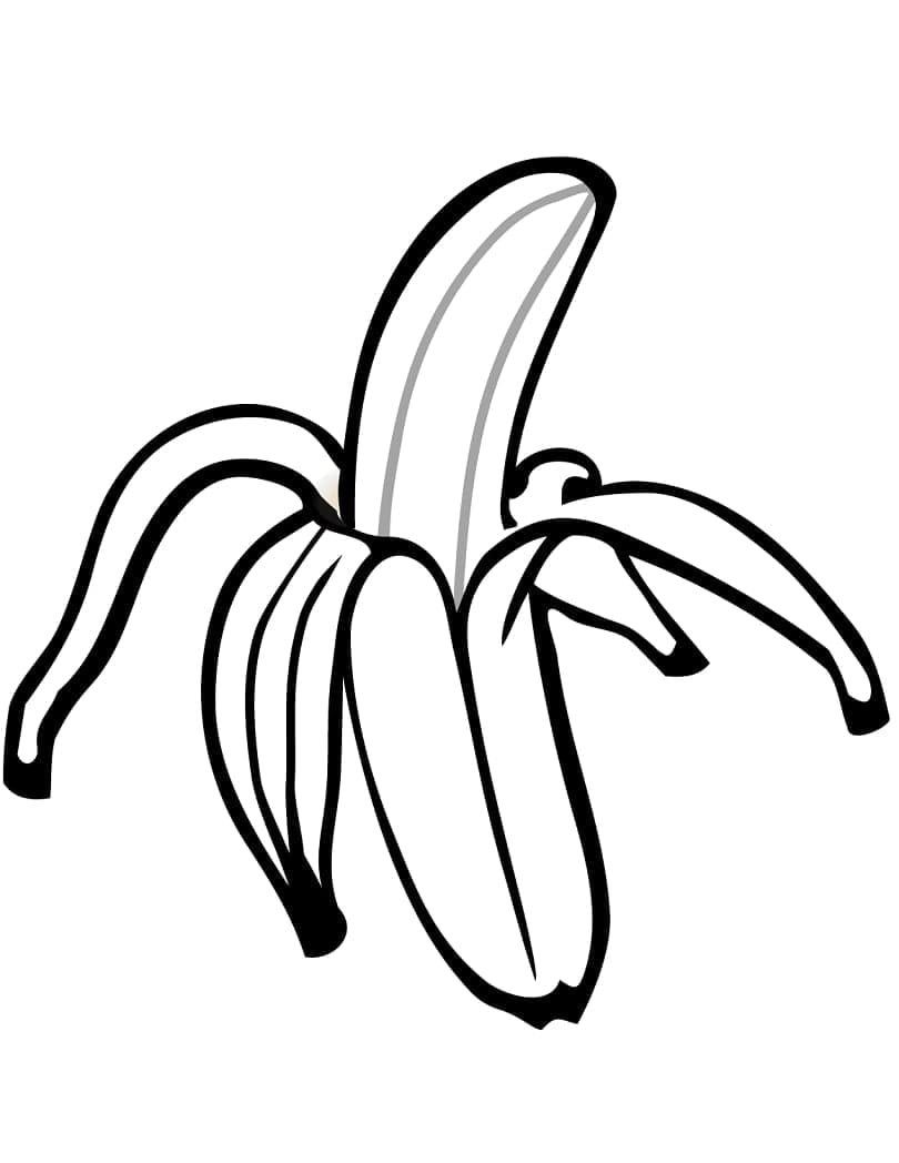 Banaan om te printen