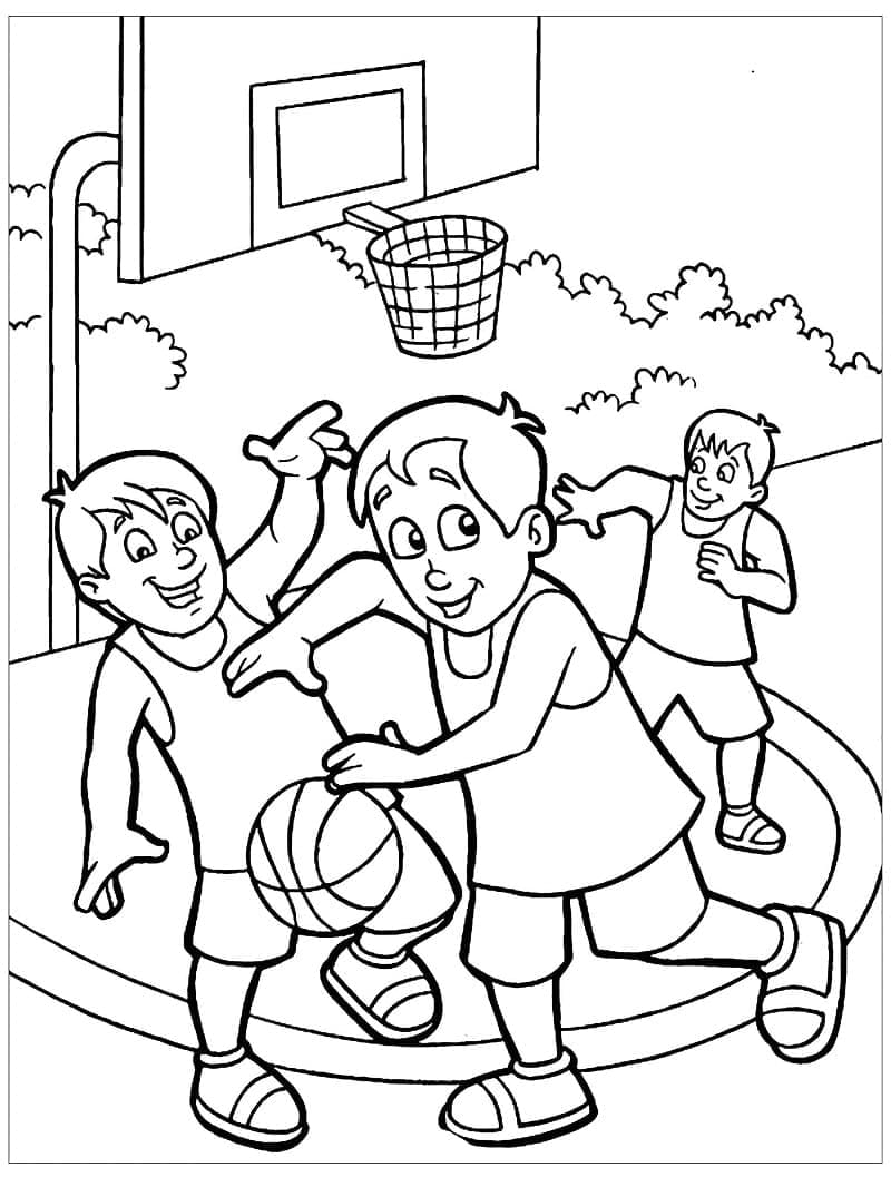 Basketbal om te Printen