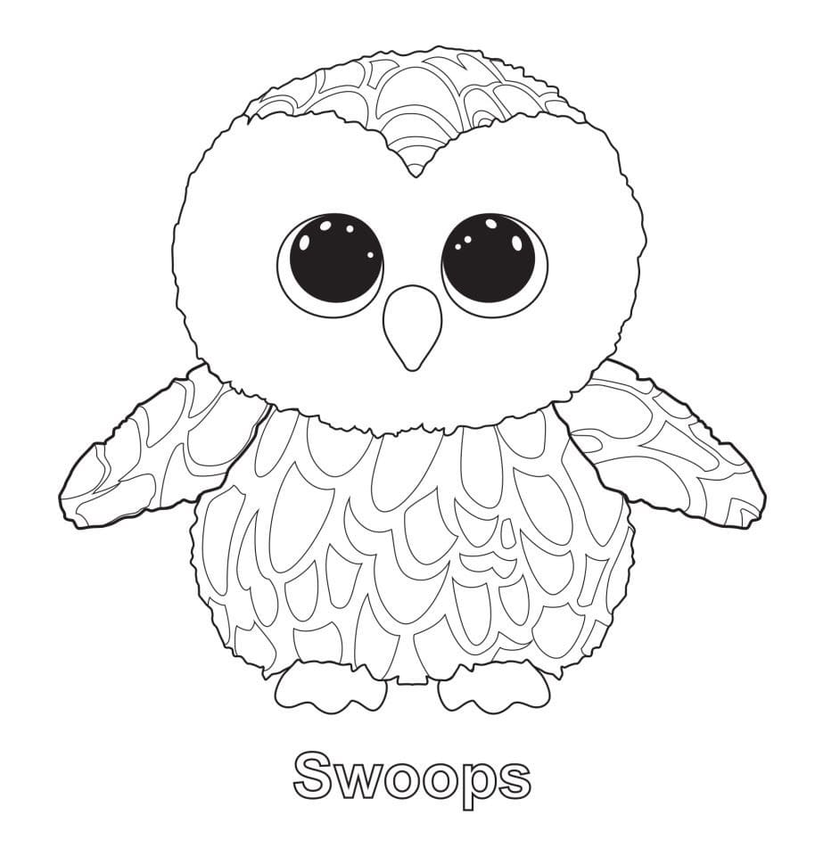 Beanie Boos kleurplaat