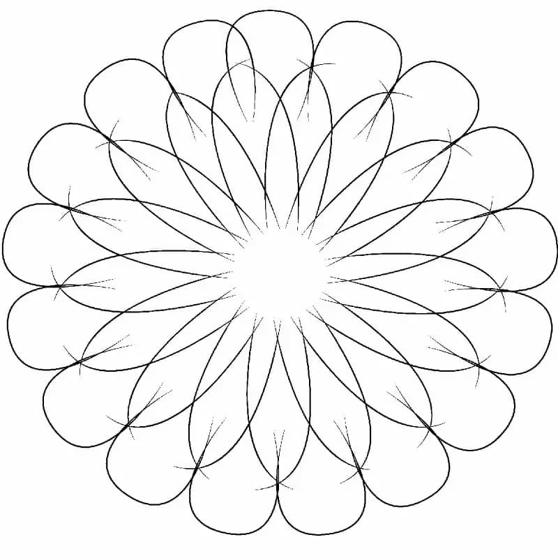 Bloemenmandala Zonder Kosten