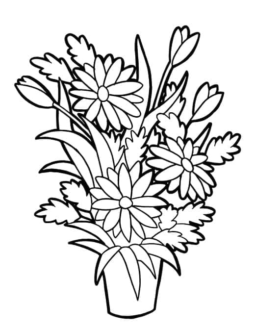 Bloempot om te printen