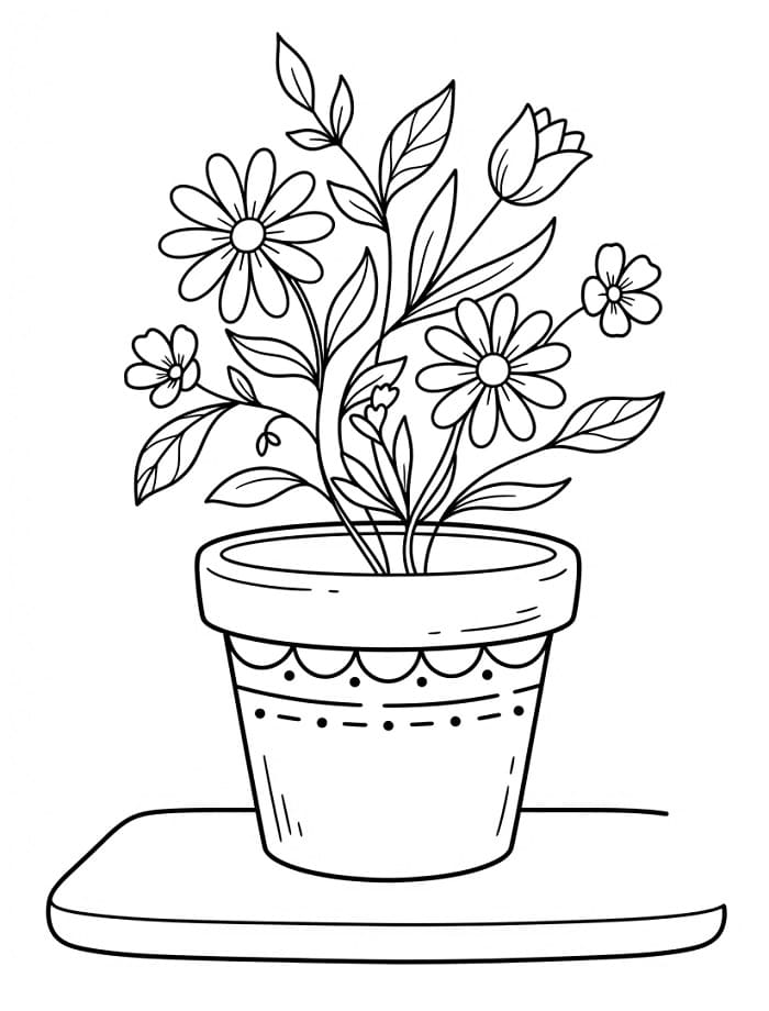 Bloempot voor gratis gebruik