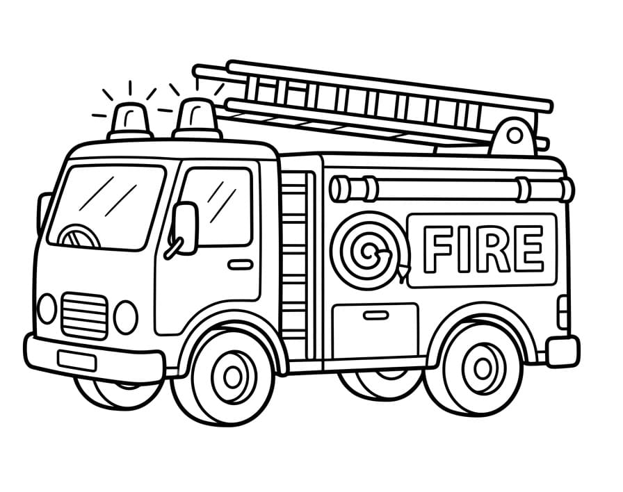 Brandweerwagen printen