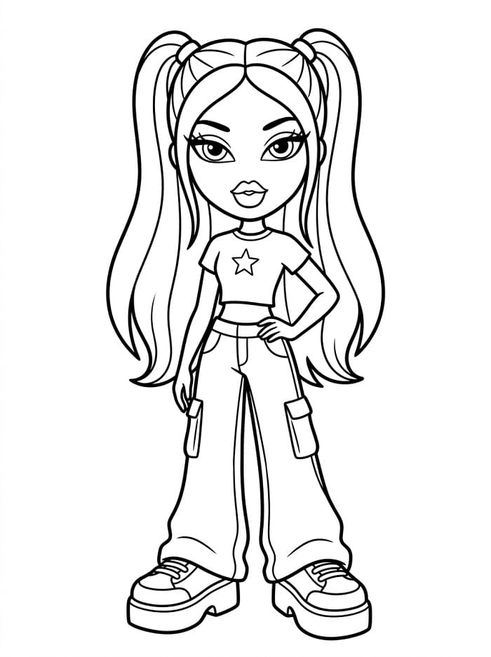Bratz kleurplaat
