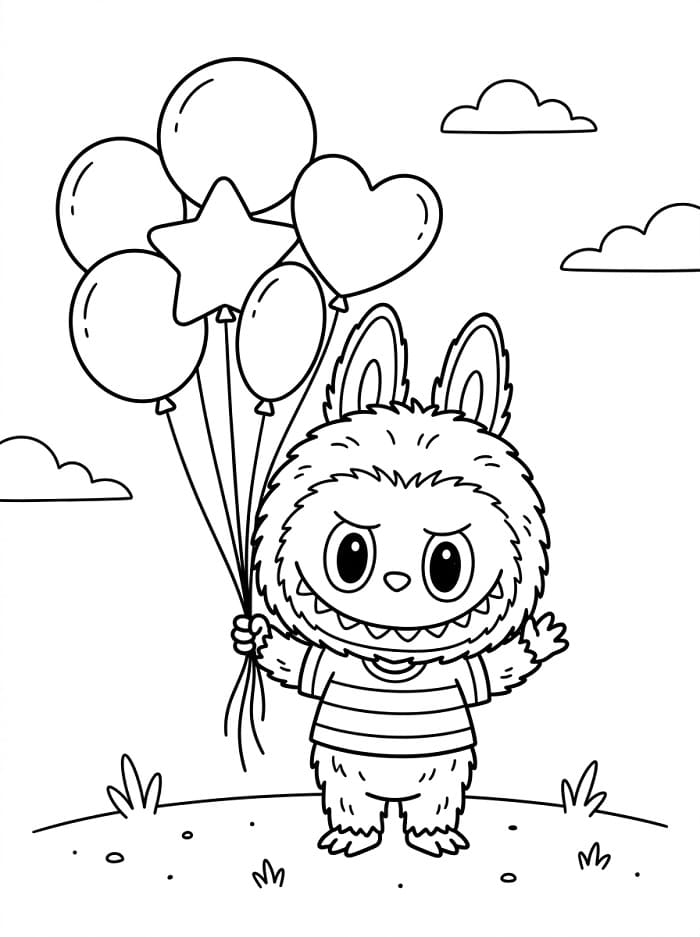 Cartoon Labubu