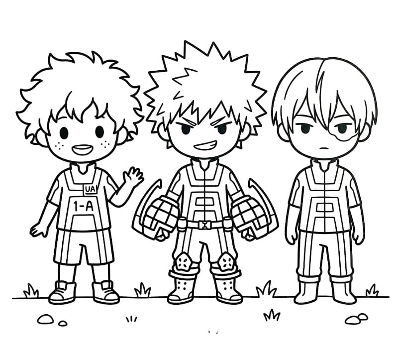 My Hero Academia kleurplaat