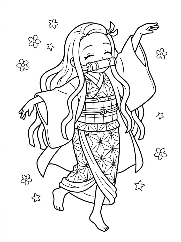Cartoon Nezuko