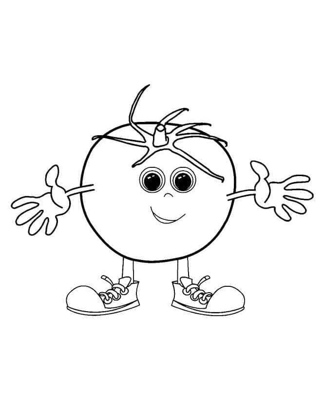 Cartoon tomaat