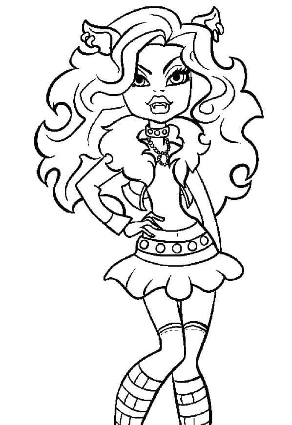 Monster High kleurplaat