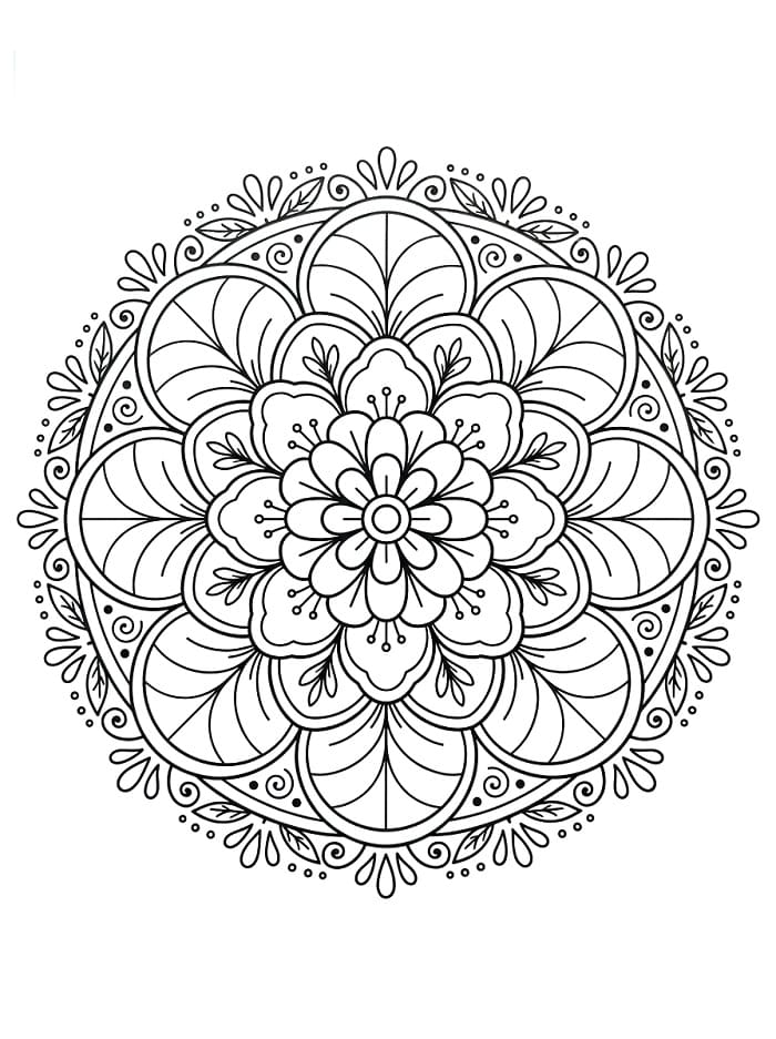 Coole Bloemenmandala
