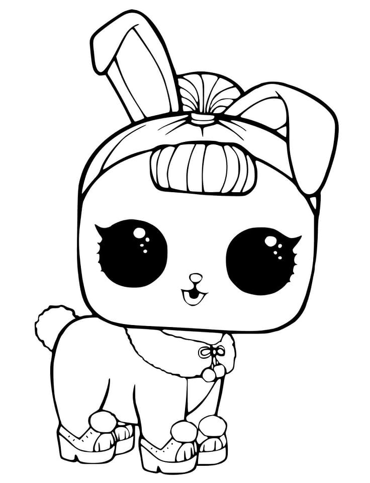 Crystal Bunny van LOL Pets kleurplaat