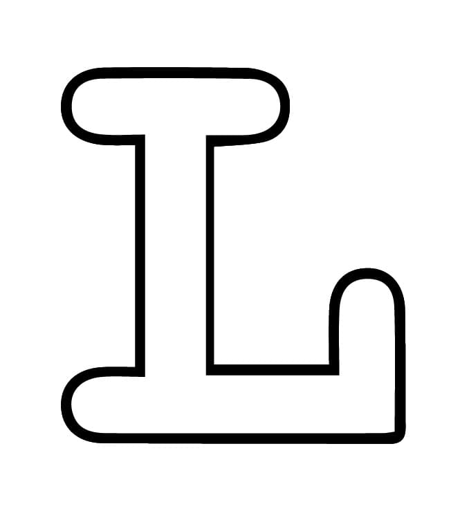 De letter L in het alfabet