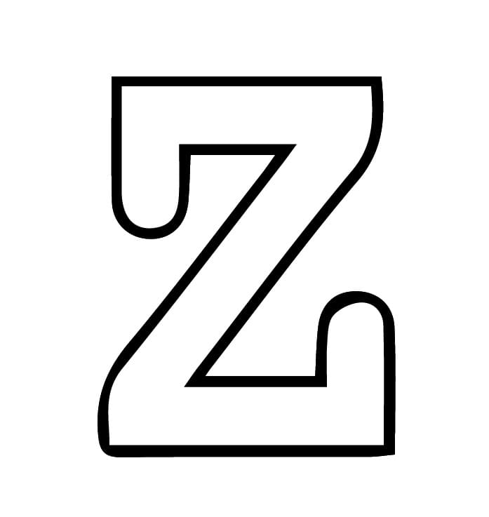 De letter Z in het alfabet