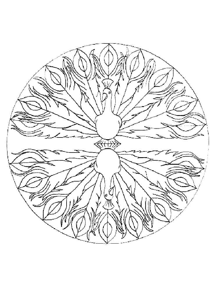 Dieren Mandala om te Printen
