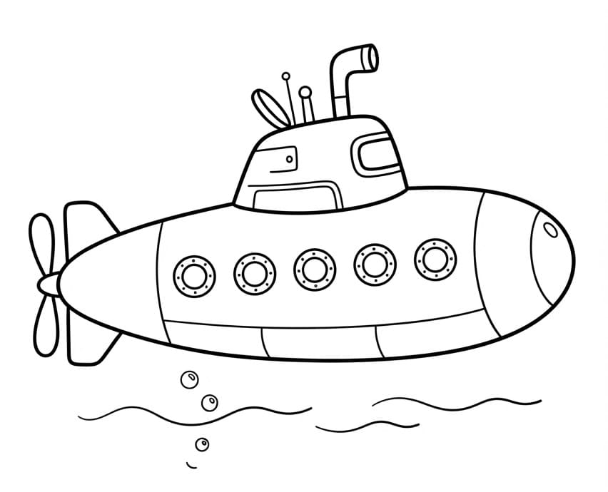 Duikende onderzeeër