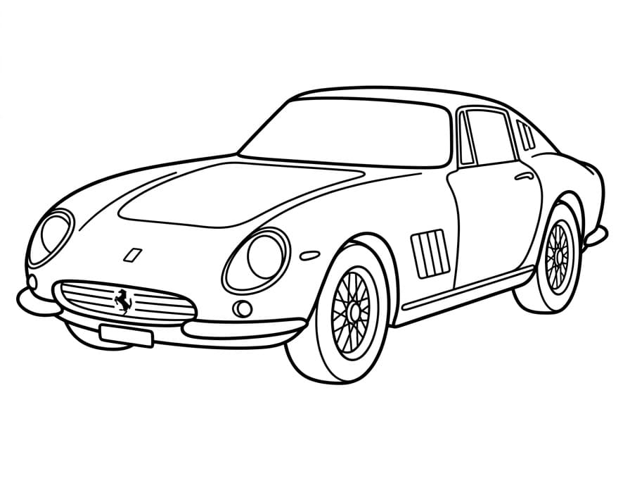 Een Ferrari-auto