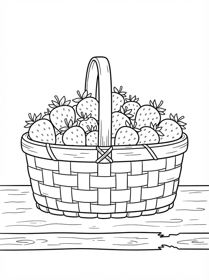 Een aardbeienmandje