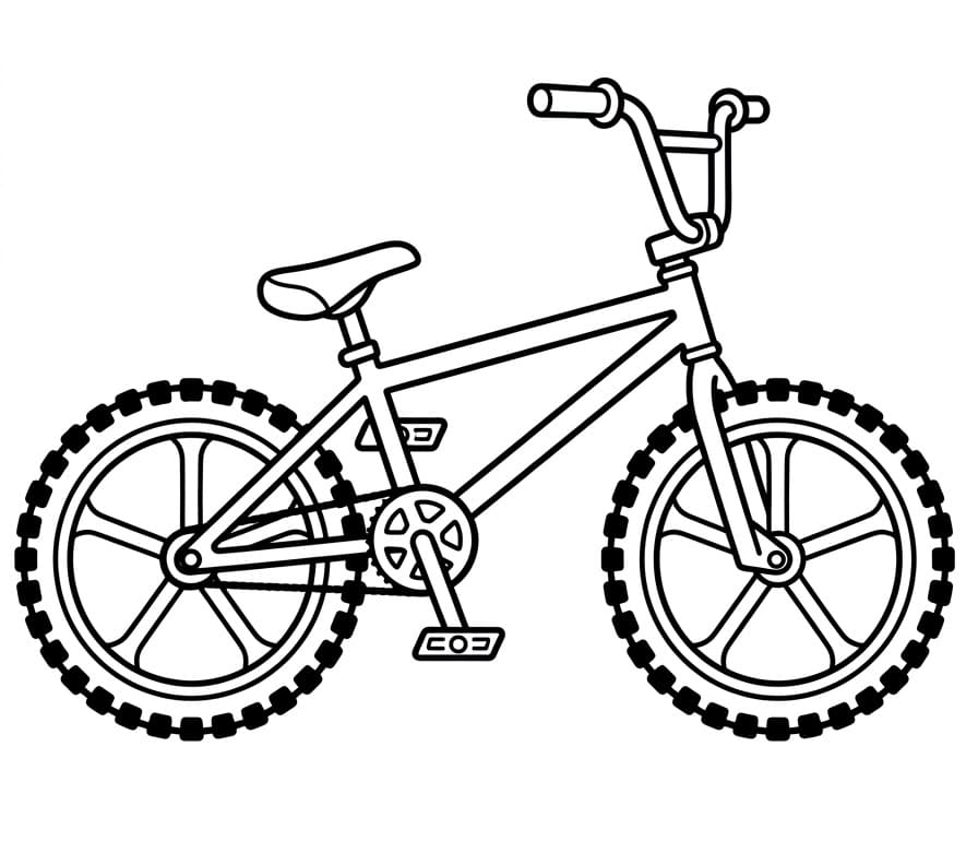 Fiets kleurplaat