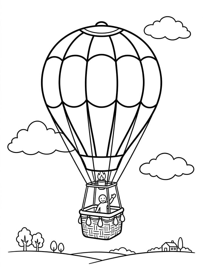 Een vliegende luchtballon