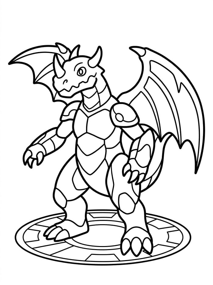 Bakugan kleurplaat