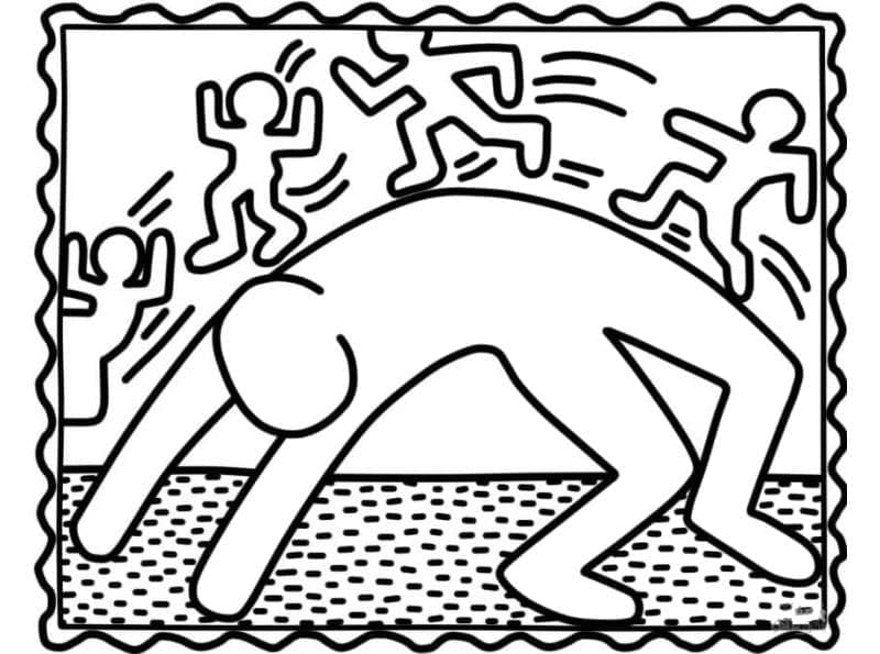 Eenvoudige Keith Haring