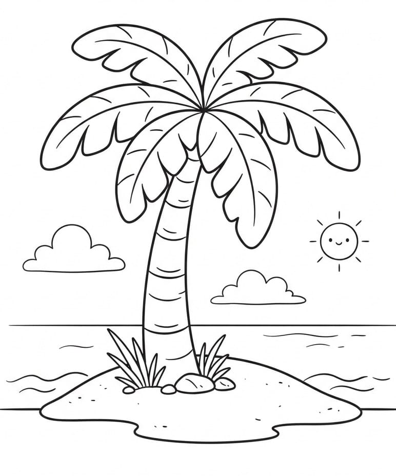 Eenvoudige Palmboom