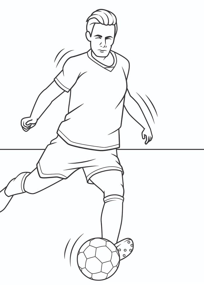 Eenvoudige Voetbalspeler
