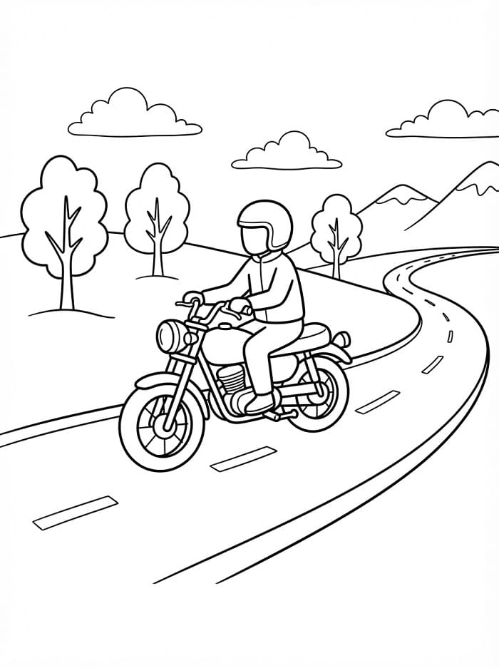Eenvoudige motorfiets