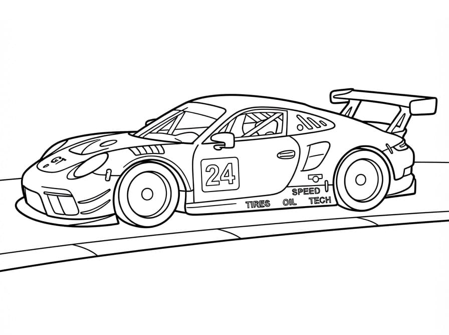 Eenvoudige raceauto