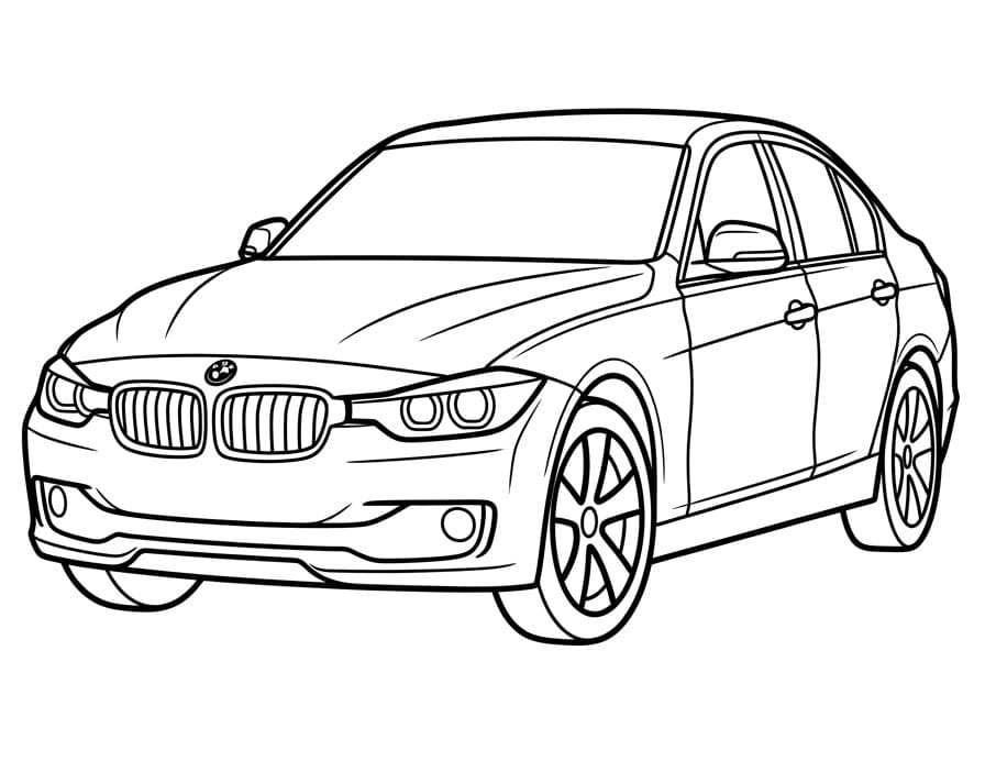 Fantastische BMW kleurplaat