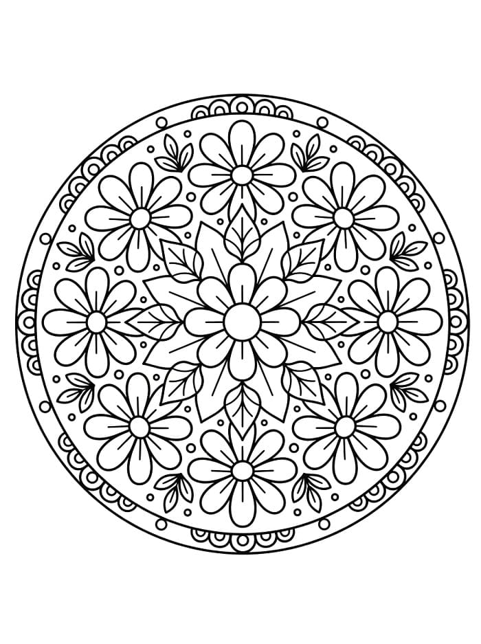 Fantastische Bloemenmandala