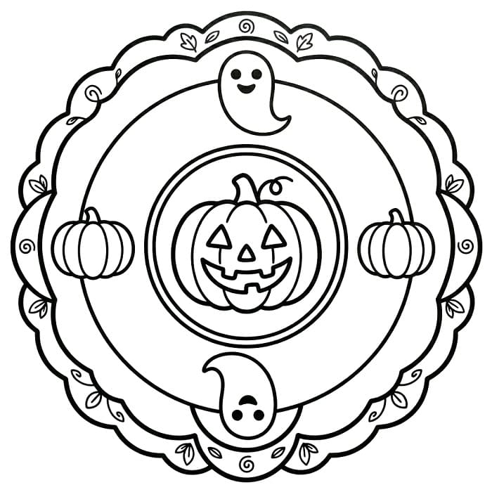 Fantastische Halloween Mandala